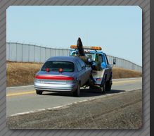 Repossession Agent Towing a car in Phoenix